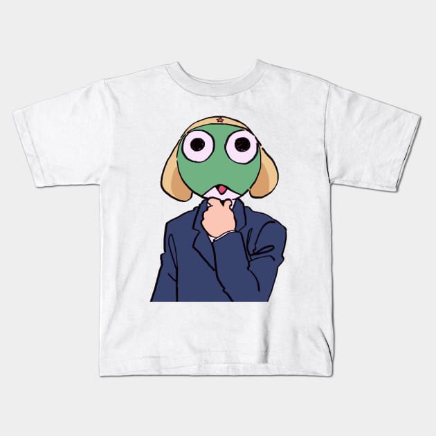 I draw the keroro man / totally normal Sergeant Keroro Kids T-Shirt by mudwizard